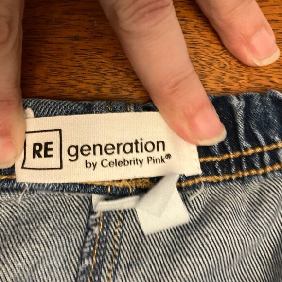 RE Generation jeans Blue Denim Maxi Skirt with Pockets Sz. XL NWT - Picture 12 of 13